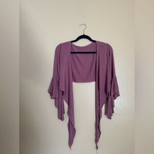 Purple/Pink Yoga Wrap Top
